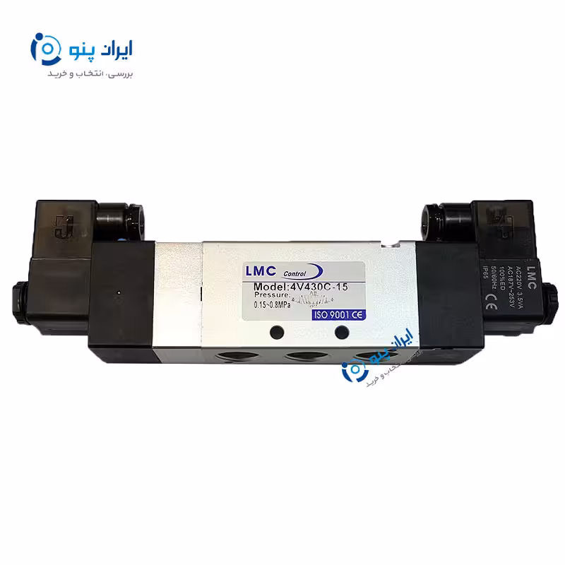 شیر برقی 3-5 1/2 دو بوبین ال ام سی 220 ولت 4V430C-15 LMC