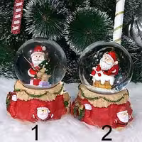 گوی موزیکال چراغ دار بابانوئل فول