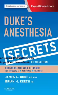 خرید و دانلود نسخه کامل کتاب Duke's Anesthesia Secrets