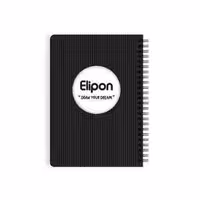 دفتریادداشت 80برگ 120*170سیمی جلدطلق فانتزی الیپون کد281کارتن 85عددی