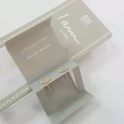 گوشواره گلگوش نقره عیار 925 طرح اسکرتچ ، بسیار زیبا و ترند ساخت تایلند