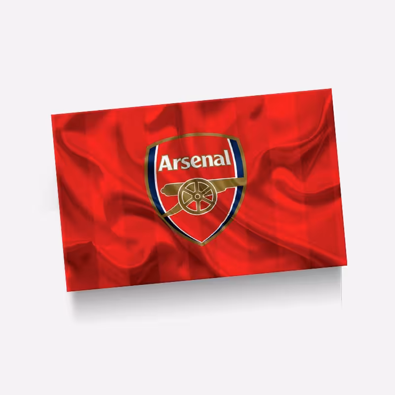 استیکر(برچسب) کارت عابر بانک-طرح تیم آرسنال-کد2-سفارشی