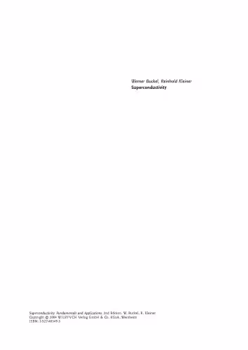 خرید و دانلود نسخه کامل کتاب Superconductivity: Fundamentals and Applications