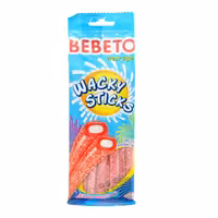 پاستیل شکری لوله ای توت فرنگی وانیل 75 گرم ببتو - bebeto