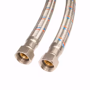 شیلنگ حصیری ایده پکیج آلومینیومی 50 سانتی متر یک سر مهره برنجی 3/4 منتهایی