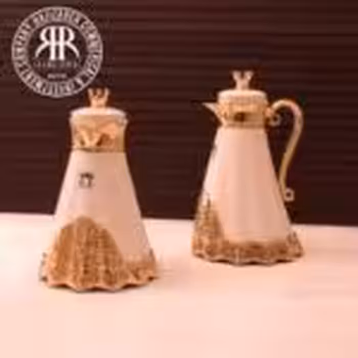 مهرزاد  پیلسیمو فلاکس عربی جفتی  مدل کلوش تاجی سفید  OJC0700-1023