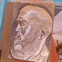 بقراط (مداد طراحی روی کاغذ طراحی .A5)