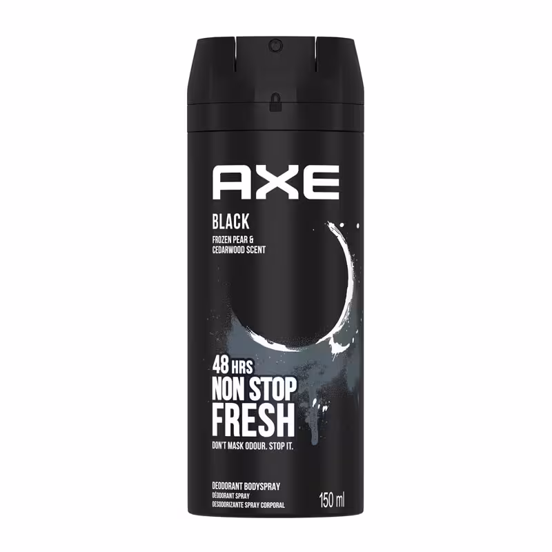 اسپری بدن اکس AXE نان استاپ فرش مدل Black حجم 150ml