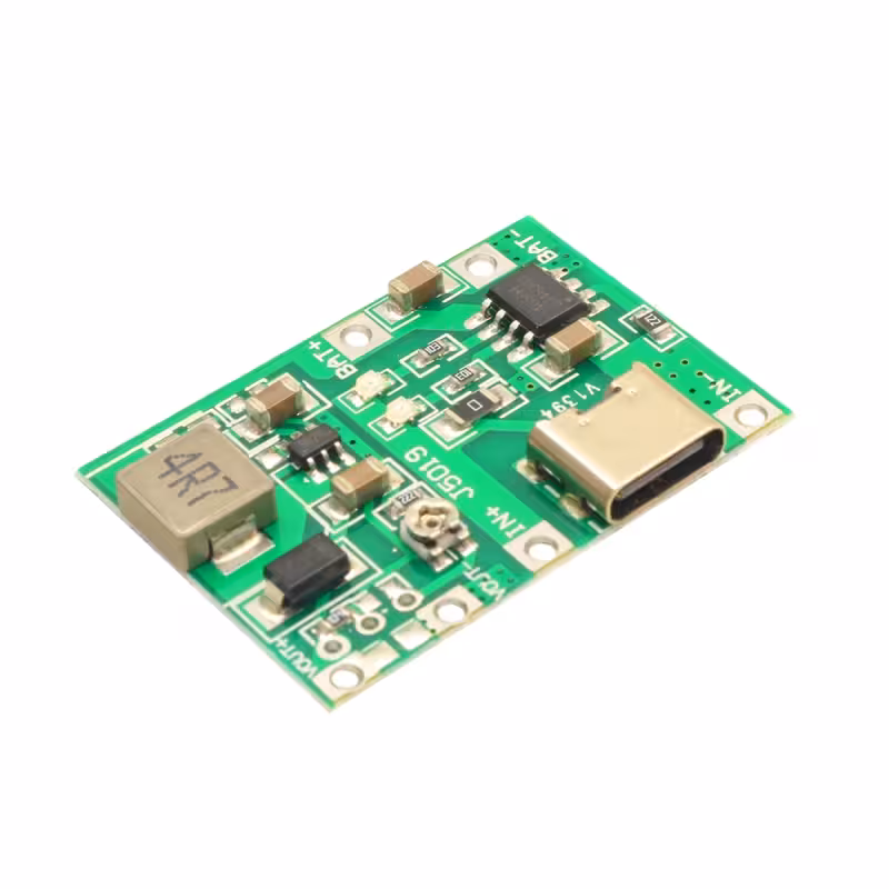 ماژول شارژ و دشارژ 2 آمپر TP4056 به همراه افزاینده با ورودی USB Type-C