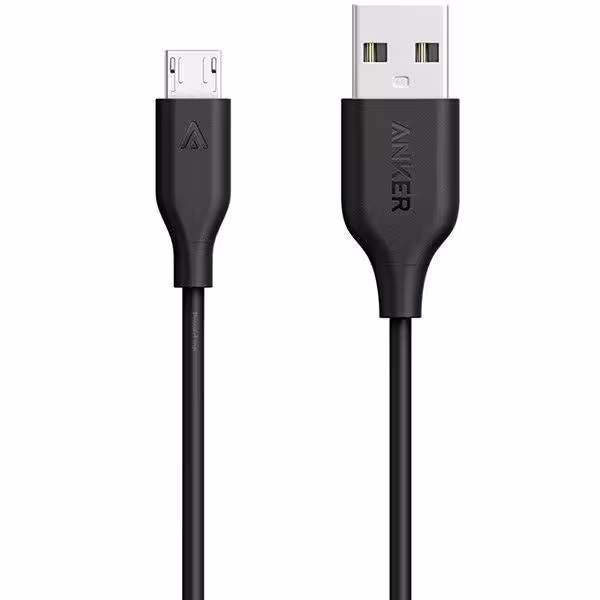کابل تبدیل USB به microUSB انکر مدل A8133 PowerLine  طول 1.80 متر