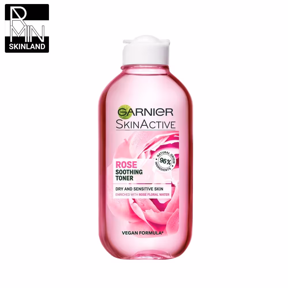 تونر پاک کننده صورت گارنیر مدل Rose Toner حجم 200 میلی لیتر