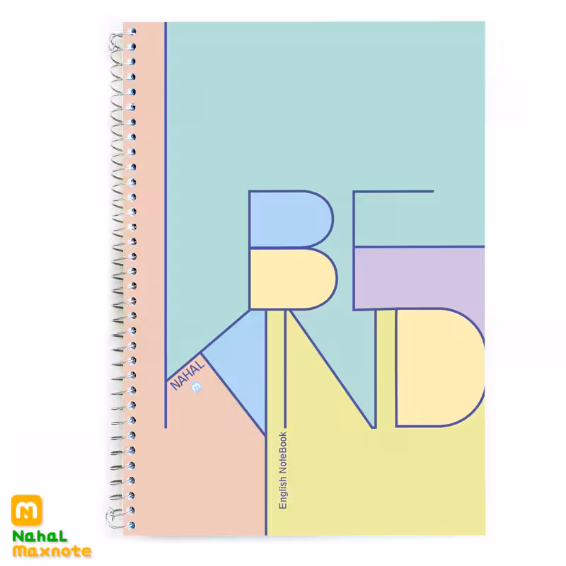 دفتر 80 برگ دو خط سیمی کد 3830.طرح 4