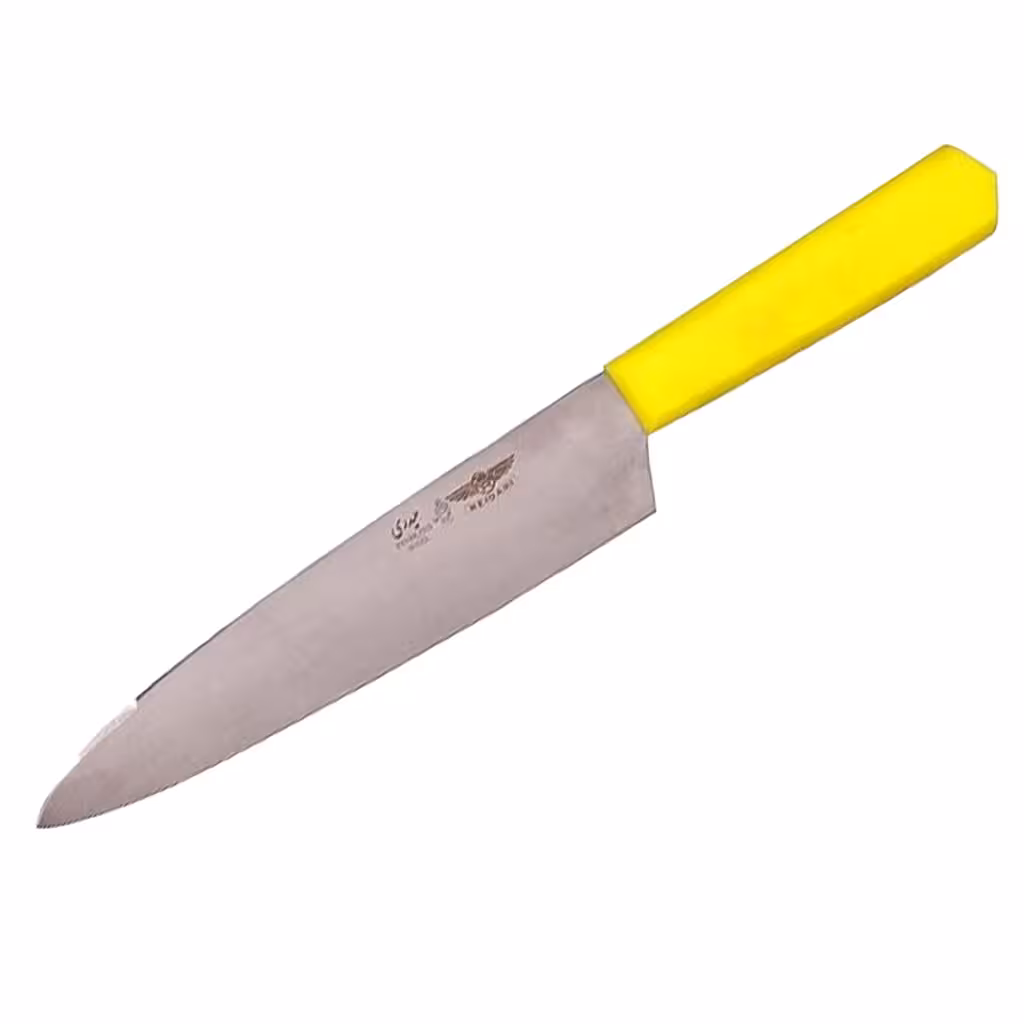 کارد راسته ای دسته پلاستیک سایز 6