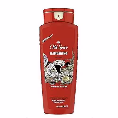 شامپو بدن مردانه کانادایی الد اسپایس Old Spice – Mamba King رایحه‌ای از آلو و نت‌های توت 709 میل