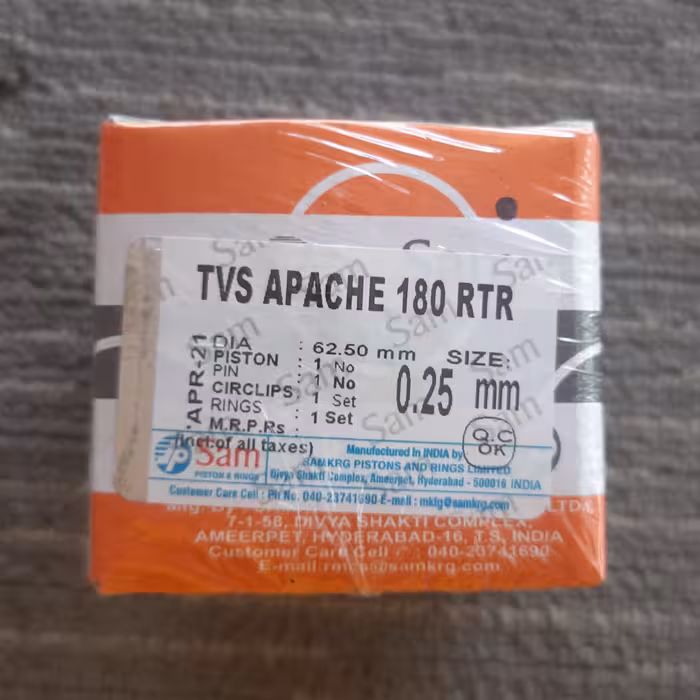 رینگ پیستون سام اصلی مخصوص آپاچی درشماره های مختلف