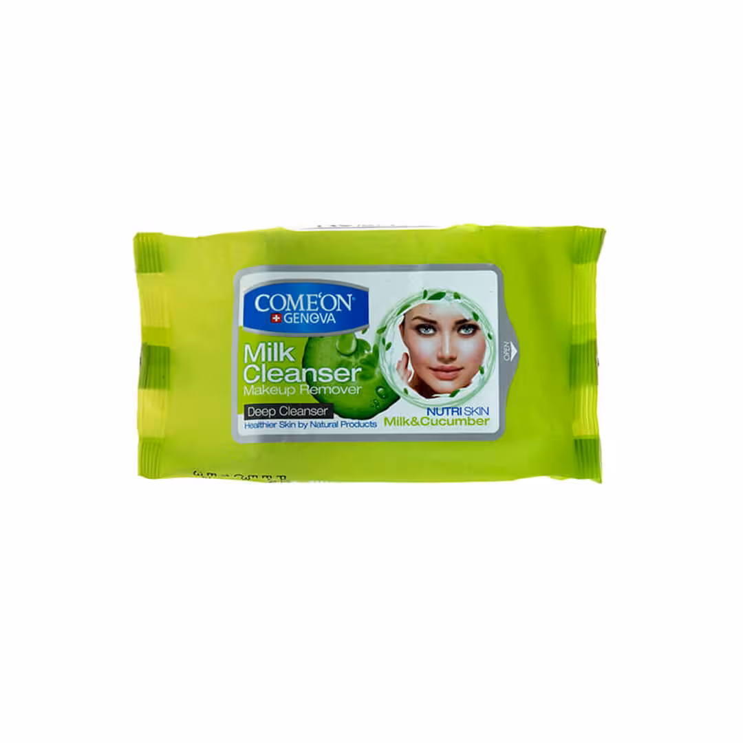 دستمال مرطوب کامان شیرپاکن بسته 20 عددی کامان cameon