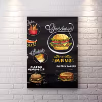 تخته شاسی فست فود طرح همبرگر  BAs-7501