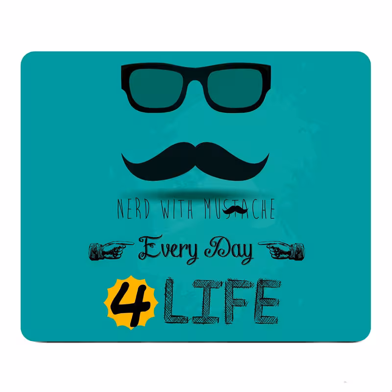 پد موس - پد ماوس طرح Mustache مدل W11