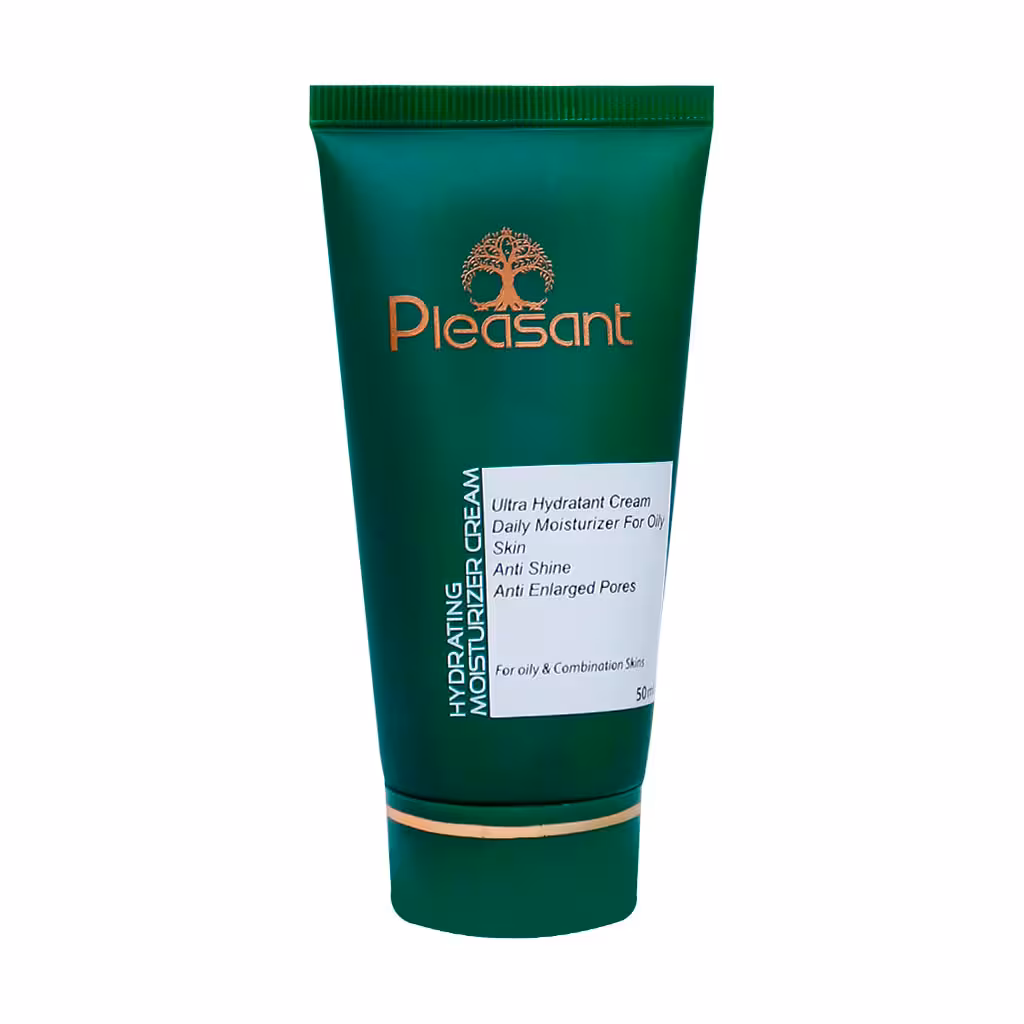 کرم مرطوب کننده پوست چرب و مختلط پلزنت 50 میلی لیتر | Pleasant hydrating moisturizer cream for oily and combination skin