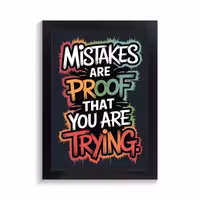 تابلو تایپوگرافی طرح mistakes کد PF-15044