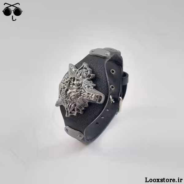 دستبند گرگی چرم بندی گنگ بالا و خفن