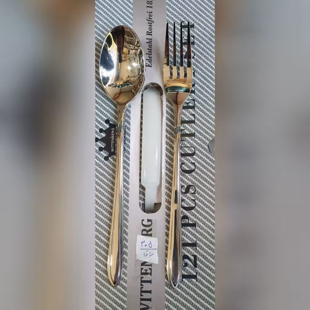 سرویس قاشق چنگال 121 پارچه 24 نفره اس جی مدل 305m