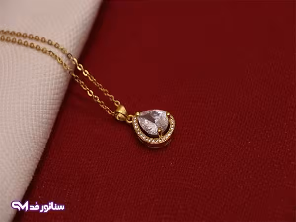 گردنبند تک نگین GZ2055