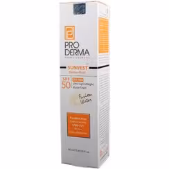 فلویید ضد آفتاب بی رنگ پرودرما با SPF30 فاقد جاذب های شیمیایی حجم 50 میلی لیتر_Proderma Sunvest SPF 30 Dermo Fluid Sun Screen 50 ml