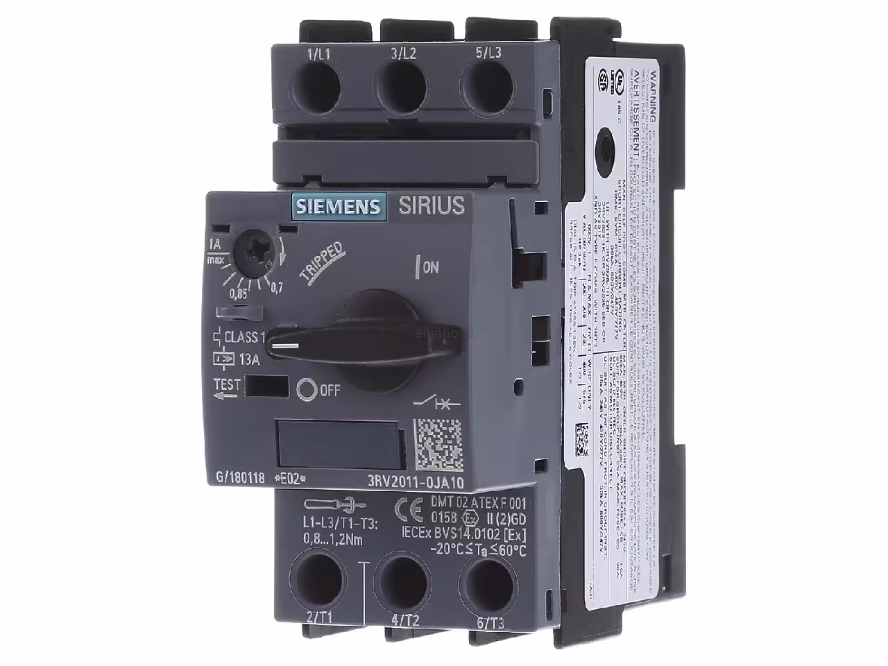 کلید حرارتی MPCB برند SIEMENS مدل 9:12.5 3RV2021-1KA10
