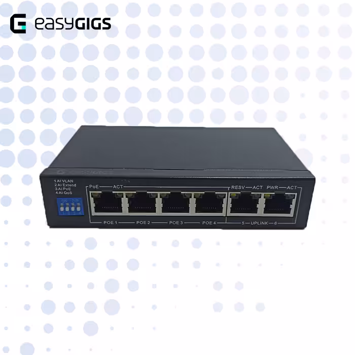 سوییچ 6 پورت ایزی‌گیگز مدل EG-SWU-1301-6FFP