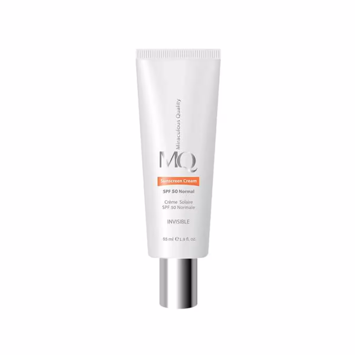 کرم ضد آفتاب نرمال SPF 50 ام کیو حجم 55 میلی لیتر  بی رنگ