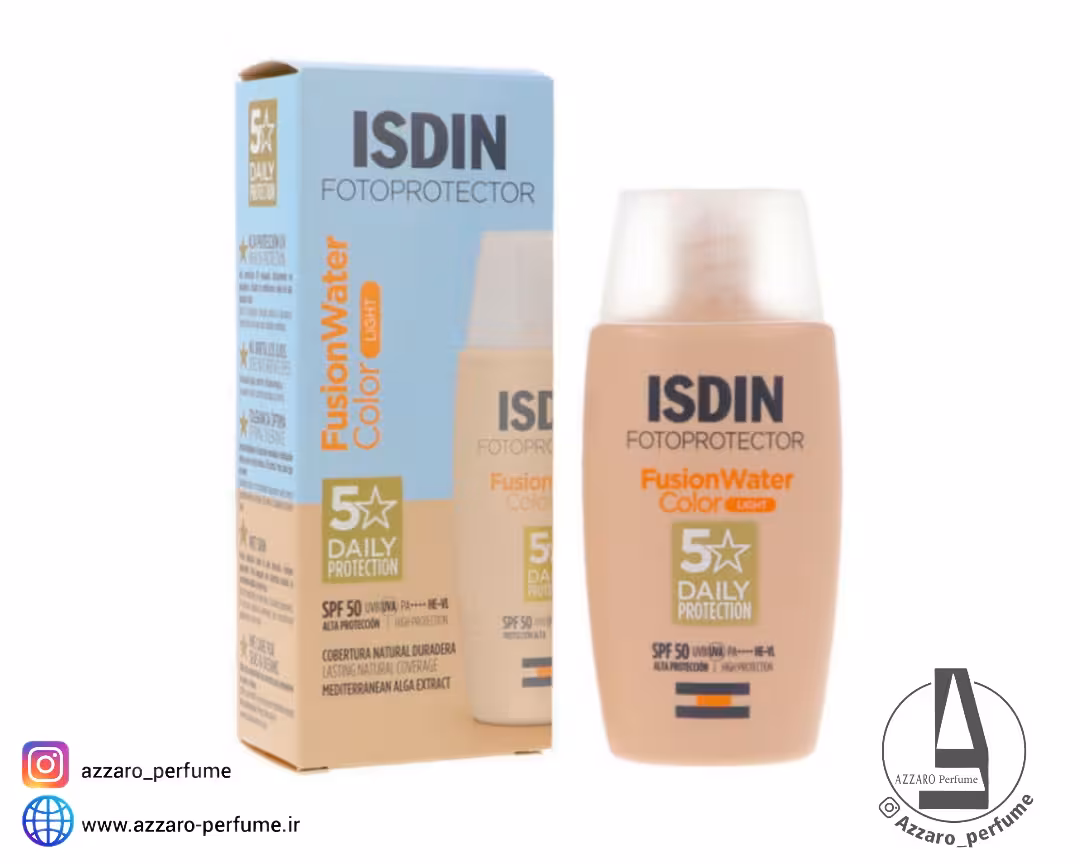 ضد آفتاب فیوژن واتر ایزدین رنگ لایت حجم 50 میل