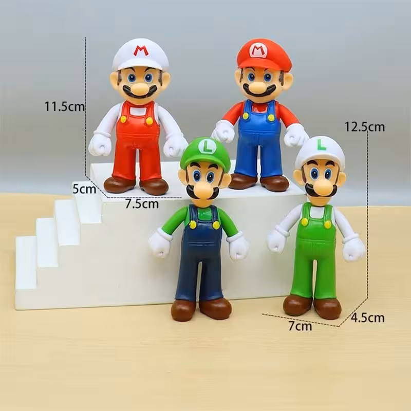 اکشن فیگور سوپر ماریو 4 عددی Super-Mario