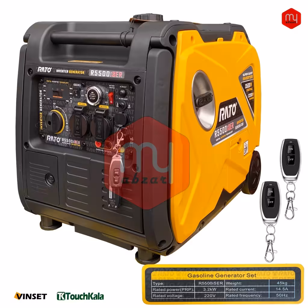 موتور برق راتو 3.5 کیلووات سایلنت مدل R5500iSER ریموت استارت