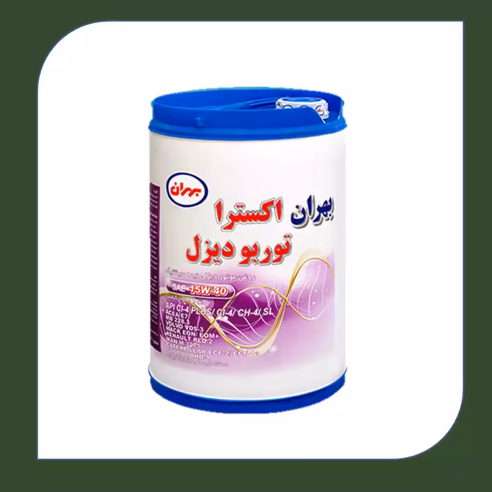 روغن موتور بهران اکسترا توربو دیزل CIF/CH4 15W40 بیست لیتری