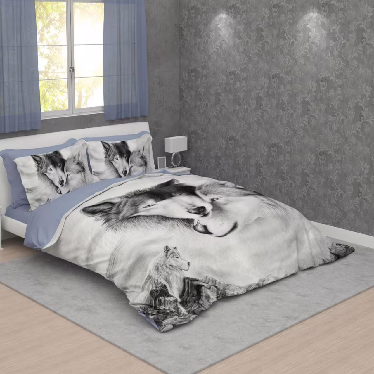 سرویس لحاف روتختی ترکسان کد D66 دو نفره 6 تکه