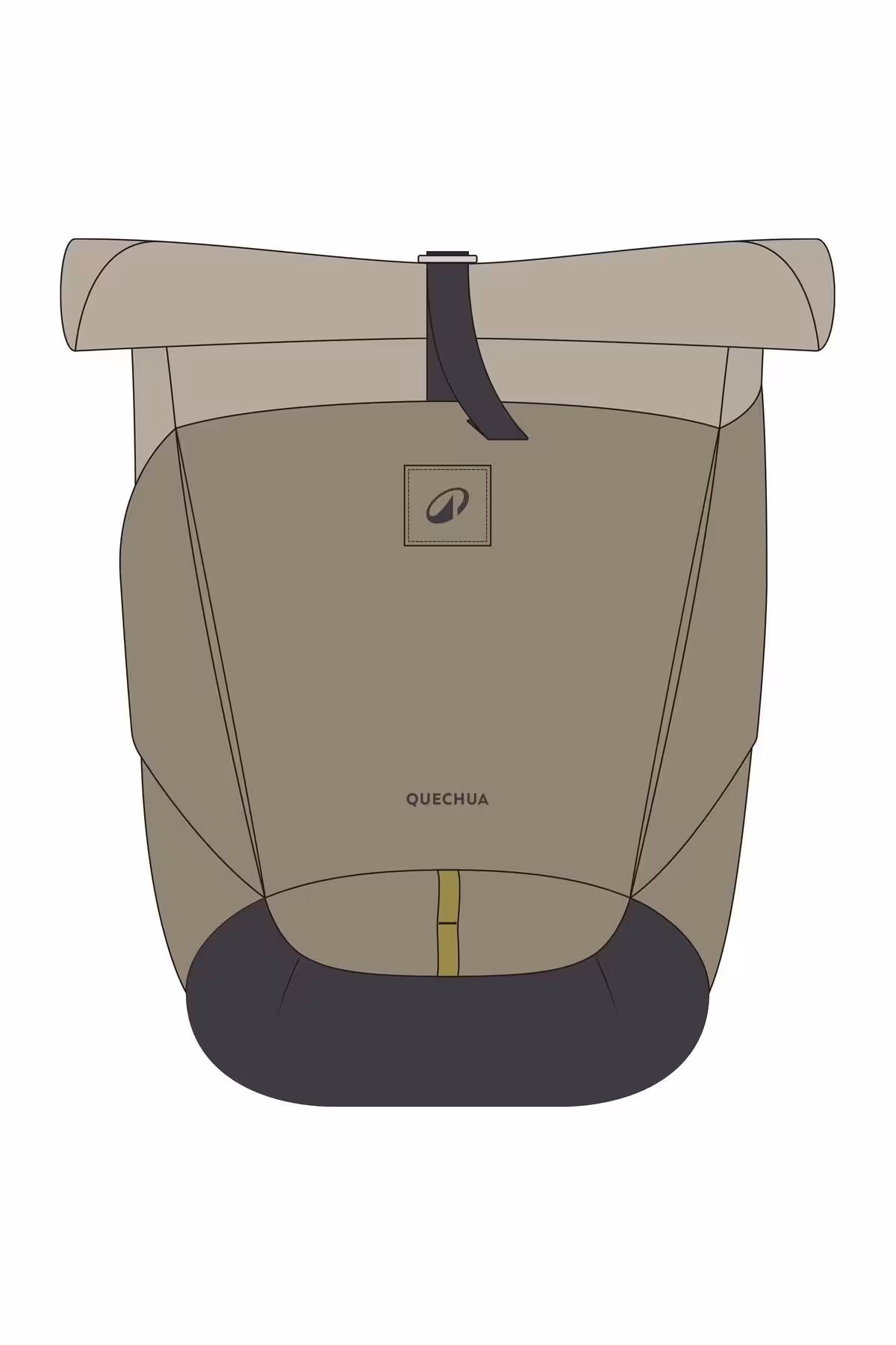 کوله پشتی در فضای باز QUECHUA 16 L   4 BEIGE Decathlon