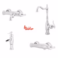 ست شیرآلات سمپو مدل پویان مشکی طلایی