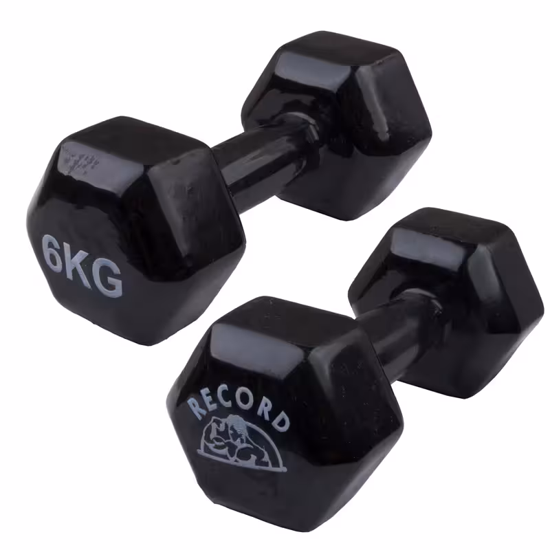 دمبل ایروبیک رکورد کد 1621 وزن 6 کیلوگرم بسته 2 عددی