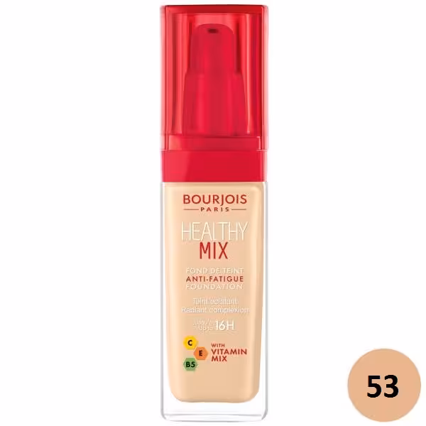 کرم پودر بورژوآ سری Healthy Mix مدل Light Beige 53