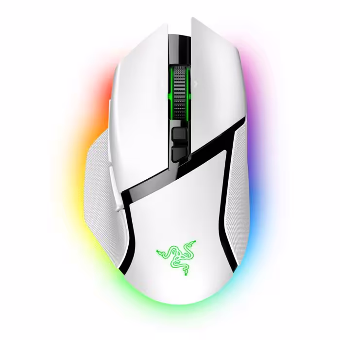 موس بی سیم گیمینگ ریزر مدل Razer Basilisk V3 Pro سفید