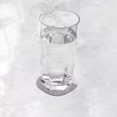 زیر لیوانی ترمه طراحان ایده مدل گربه خوابالو کد cfp125 بسته شش عددی