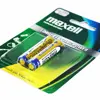 باتری نیم قلمی مکسل مدل ALKALIN BATTEY بسته دو عددی