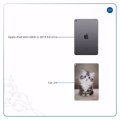 برچسب پوششی ماهوت مدل Cat-2 مناسب برای تبلت اپل iPad mini (GEN 5) 2019 A2125