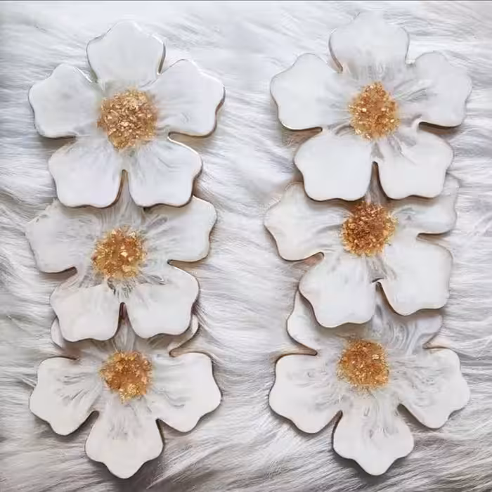 قالب رزین مدل  گل پنج پر کد dr-700