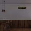 چراغ دیواری نئون دیزاین طرح Welcome-BL_YL