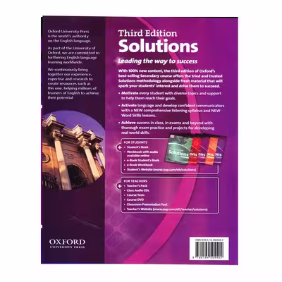 کتاب Solutions Intermediate Third Edition اثر Tim Falla And Paul A Davies انتشارات سپاهان