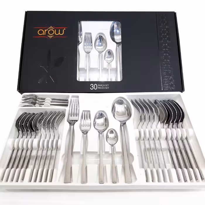 سرویس قاشق و چنگال 30 پارچه آرو مدل TR-2363