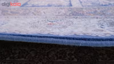 فرش ماشینی زمرد مشهد طرح 50002 زمینه آبی تیره