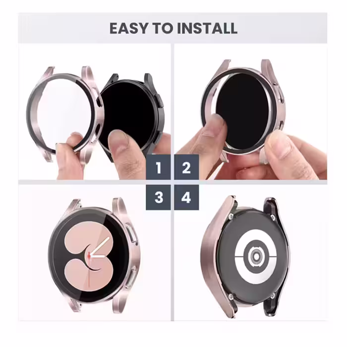 کاور گوف مدل GW-01 مناسب برای ساعت هوشمند سامسونگ Galaxy Watch 4 44mm به همراه محافظ صفحه نمایش